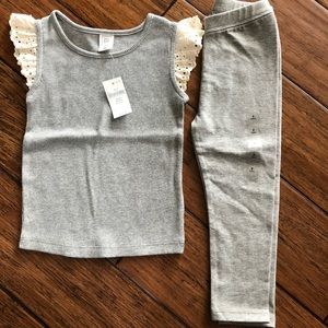 Baby Gap 3t shirt (fits smaller) and 2t leggings